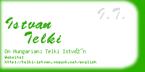 istvan telki business card